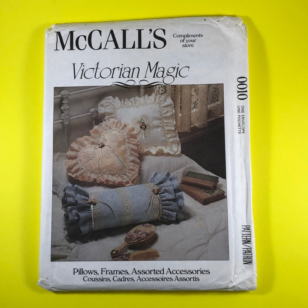 Vintage McCalls 0010 Victorian Accessories Pattern